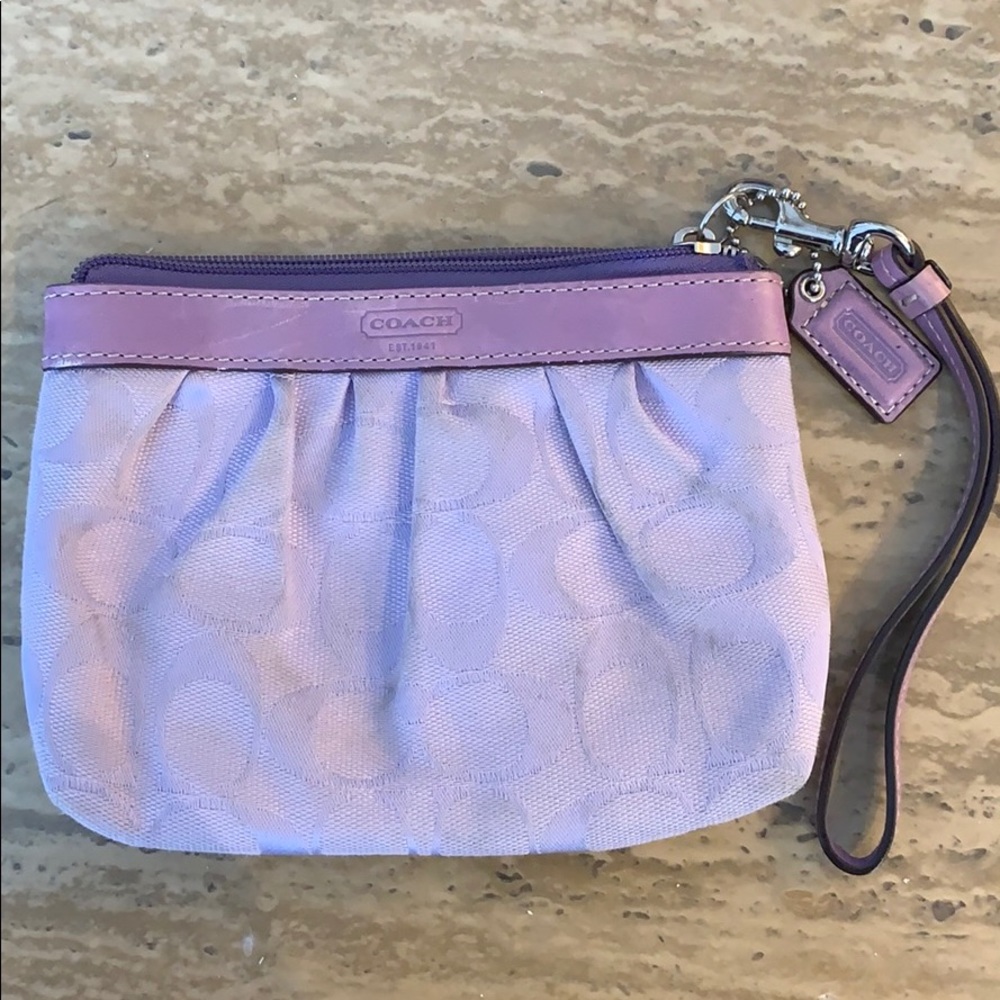 Coach wrist purse